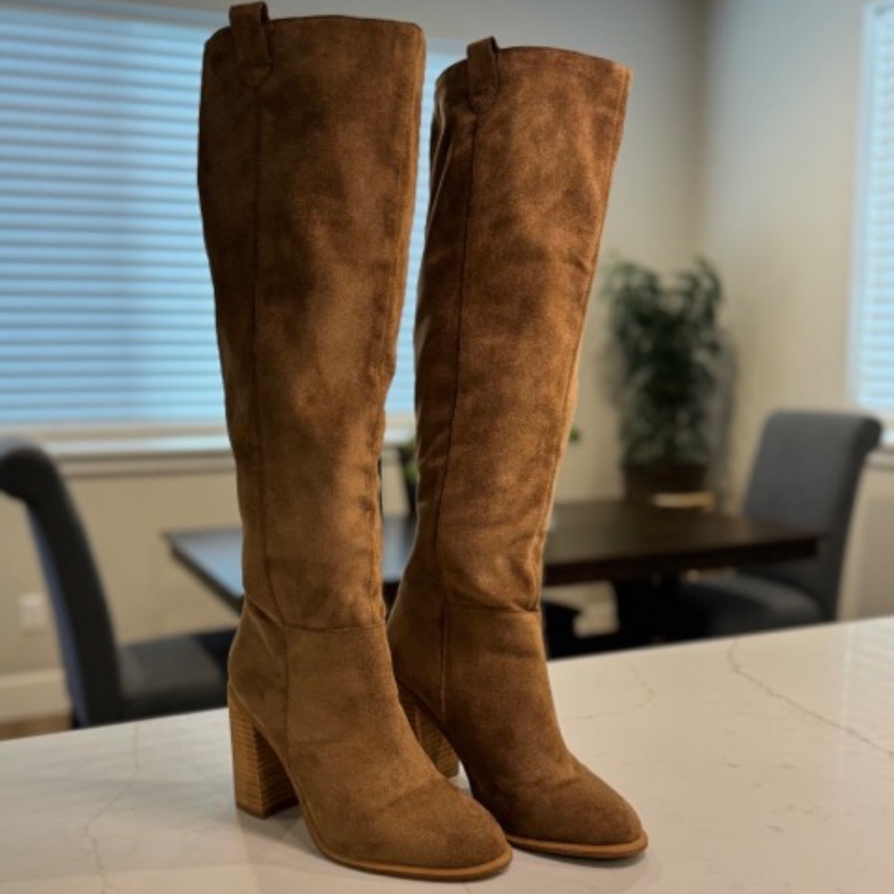 Vici Saint Slouch Knee-High Boot in Camel